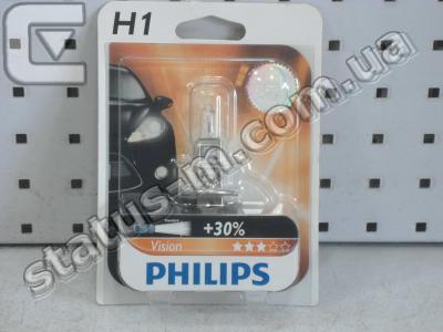 PHILIPS / 12258PRB1 / Лампа H1 P14,5s дальний, ближний, противотуманный свет 12V 55W (+30%, 3400K) (пр-во PHILIPS) фото 2