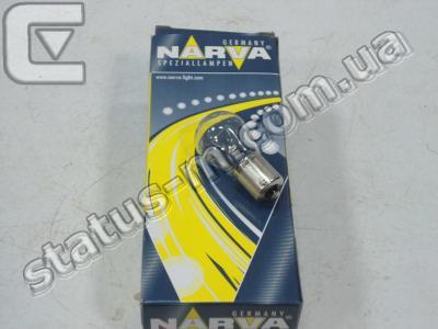 NARVA / 17635CP / Лампа P21W BA15s стоп-сигнал, задний ход, указатели поворота 12V 21W (пр-во NARVA) фото 2