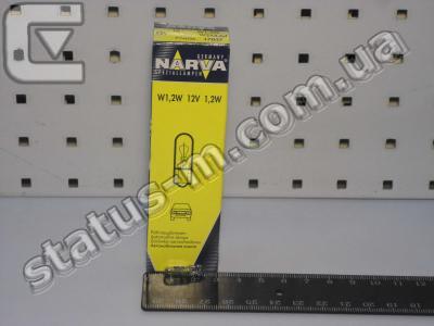 NARVA / 17037CP / Лампа W1,2W W2x4,6d габариты, подсветка панели приборов (безцокольная) 12V 1,2W «семечка» (пр-во NARVA) фото 2