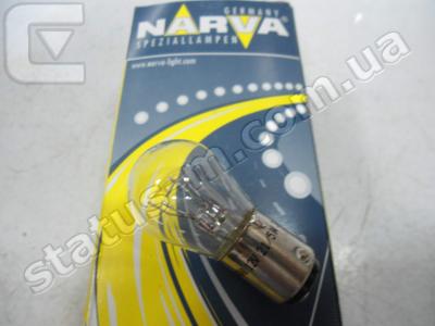NARVA / 17918CP / Лампа P25 21/5W BA15d стоп-сигнал, указатели поворота, габариты 12V 5W (пр-во NARVA) фото 1