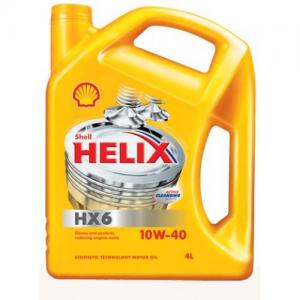 SHELL / 10W-40 / Масло моторное 10W-40 Helix HX6 SAE SM/CF (4л) (пр-во SHELL) фото 1