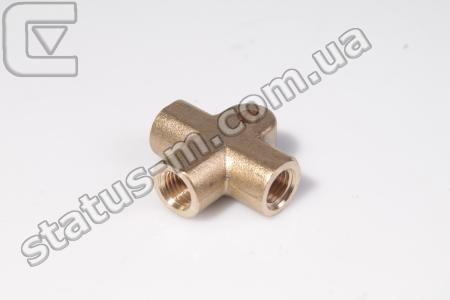 OAR / 24-3506131-01 / Тройник тормозных трубок Газель задний,Волга передний (латунь) (пр-во OAR) фото 1