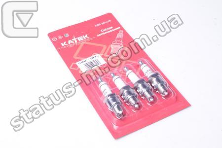 КАТЭК / А14ВР / Свеча зажигания Газель,Волга,УАЗ,ГАЗ 53 дв.402 (компл.4шт) блистер (пр-во КАТЭК) фото 1