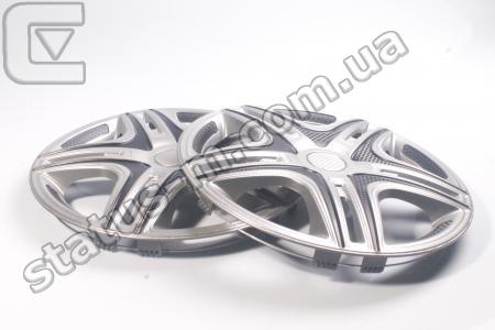 STAR / STAR 16 / Колпак колеса задн. декоративный R16 Газель,Mersedes Sprinter (компл.2шт) DAKAR SUPER SILVER (пр-во STAR) фото 1