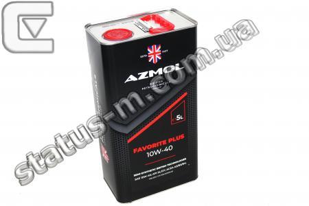Azmol / 10W-40 / Масло моторное 10W-40 полусинтетическое Favorite Plus (металл. канистра) (5л) (пр-во Azmol) фото 1