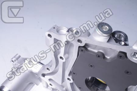 CUMMINS / 5474753F,5563774,5681964 / Крышка блока цилиндров передний Газель NEXT,Бизнес дв.Cummins ISF 2.8 Euro-3 в сборе (с маслянным насосом, охладит.) (пр-во Cummins) фото 1