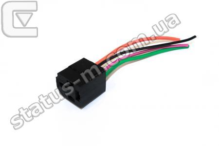 Каменец-Подольский / РРГ-01 / Разъем реле Газель 4-х конт. усил. (колодка с провод.) I-70А (пр-во Каменец-Подольский) фото 1