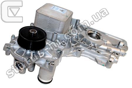 CUMMINS / 5474752,5302887,5670418 / Крышка блока цилиндров передний Газель NEXT,Бизнес дв.Cummins ISF 2.8 Euro-4 в сборе (с маслянным насосом, охладит.) (пр-во Cummins) фото 2