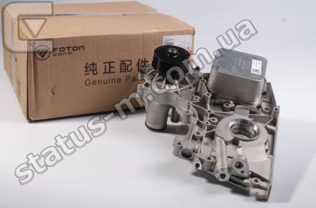 CUMMINS / 5337057,5681401 / Крышка блока цилиндров передний Газель NEXT,Бизнес дв.Cummins ISF 2.8 Euro-5 в сборе (с маслянным насосом, охладит.) (пр-во Cummins) фото 5