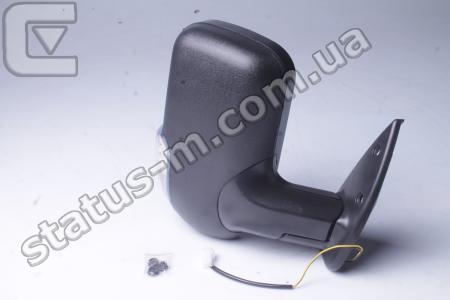 Автосвет / 46.8201022 / Зеркало наружное нов. обр. Газель,Соболь нов.обр. с указ. поворота, правое (черное\матов.) (пр-во Автосвет) фото 1