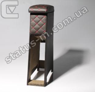 AutoArt / 3302-6906110-01 Д.О. / Подлокотник Газель,Соболь (бар между сиден.) ромб строчка красная (черный) НОВИНКА! (пр-во AutoArt) фото 2