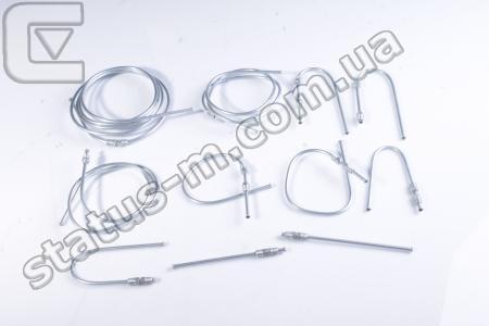 Украина / 452 сталь / Трубка тормозная УАЗ 452 компл.11шт D-6мм штуцер (металл) (пр-во Украина) фото 1