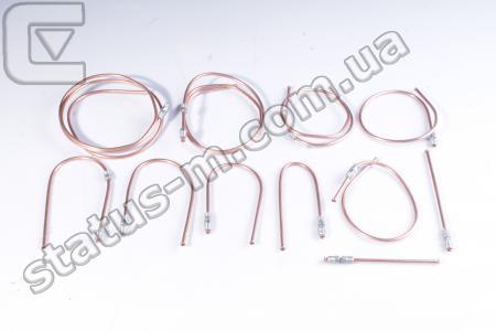 Украина / 469-3506 / Трубка тормозная УАЗ 469 компл.11шт D-6мм штуцер (медь) (пр-во Украина) фото 1