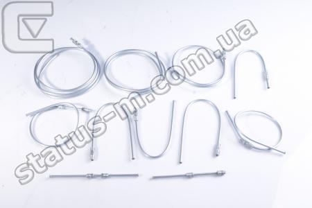 Украина / 469 сталь / Трубка тормозная УАЗ 469 компл.11шт D-6мм штуцер (металл) (пр-во Украина) фото 1