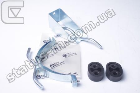 Авто Престиж / 2217-1203039-10 / Хомут подвески глушителя Газель компл. (кронштейн 1шт+хомут 1шт+подушка нов.обр. 2шт) (пр-во Авто Престиж) фото 1