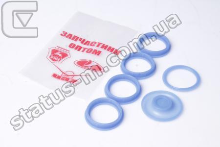 Украина / 40624-1007248/ 92/59 / Уплотнитель свечного колодца Газель,Волга,УАЗ дв.406,405,409 Euro-3 (нижн.4шт+диафрагма1шт+ кольцо1шт) (силикон синий) (пр-во ЗапчастиОптом) фото 1