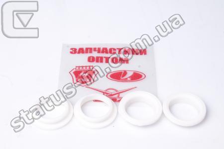 Украина / 406-1007248-10 / Уплотнитель свечного колодца Газель,Волга,УАЗ дв.406,405,409 нижний нов.обр. (компл.4шт) (силикон белый) (пр-во ЗапчастиОптом) фото 1